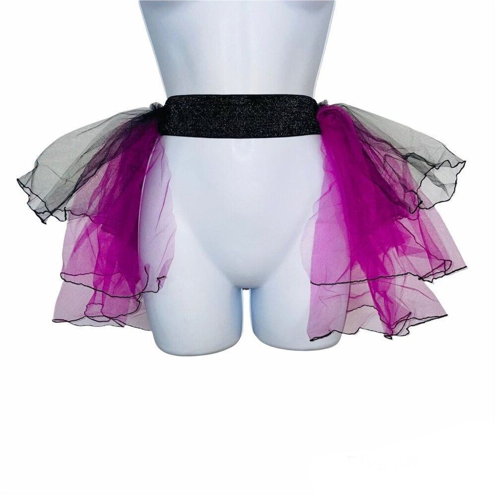A Wish Come True V2224A Dance Costume Size S Supersonic Tutu Belt Pink Black